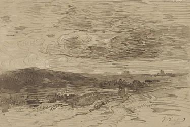 Heidelandschaft in Drenthe, Niederlande